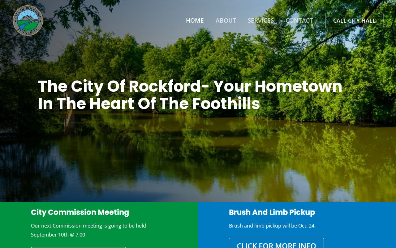 Rockford City Hall official page with city contact information